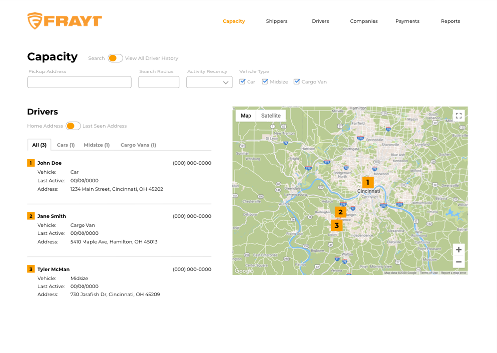 Capacity Page